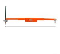 Brújula de carpintero ajustable para herramienta de dibujo circular de precisión, brújula circular de lápiz con 45/75 cm de diámetro, guía de marcado para carpintería y construcción (40 x 150 mm)