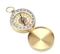 Brújula de Cobre Luminosa giratoria a Prueba de Agua, buscador de dirección, brújula de Senderismo con Esfera Luminosa, brújula de Camping para la Supervivencia y la navegación al