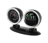 Brújula de coche - Bola de salpicadero transparente con indicador de temperatura | Decoración de salpicadero, herramienta portátil de aventura al aire libre, accesorio de navegación multifuncional