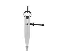 Brújula de cuero con cerradura, divisor de acero al carbono, para manualidades en cuero, línea giratoria, calibre de trazado, herramientas para tejer