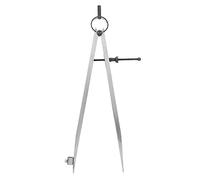 Brújula de fiesta de alas, brújula de dibujo de acero al carbono con dispositivos a prueba de lápiz, herramientas de giro fácil para trabajar en metal, artesanía de cuero (100 mm) (150 mm) (200 mm