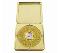 Brújula de Hierro Luo Pan de Feng Shui con Tapa abatible, buscador preciso de direcciones Antiguas para el Estudio del Feng Shui residencial, Herramienta de Feng Shui de Metal (S)