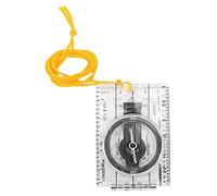 Brújula de Mapa Plegable, Multifuncional, acrílico Transparente, Ligera, portátil, Herramienta de navegación para Exteriores, para Acampar, Senderismo y Aventuras