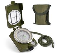 Brújula de Senderismo para Supervivencia con Lensatic, Resistente al Agua, Duradera y de Bolsillo