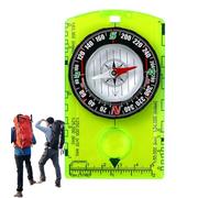 Brújula de supervivencia para senderismo, herramienta portátil de orientación precisa, 4.1 x 2.5 x 0.55 pulgadas, multifuncional, impermeable, brújula para acampar aventuras al aire libre, herramienta