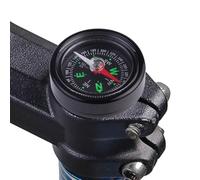 Brújula de vástago de bicicleta, accesorios resistentes para montar en bicicleta, brújula para auriculares de bicicleta, herramienta de navegación multifuncional flexible al aire libre, pequeña