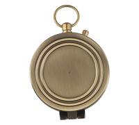 Brújula decorativa de latón de aspecto antiguo para decoración vintage del hogar, oficina o patio temático, 7,2 x 5 x 0,7 cm, metal