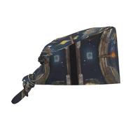 Brújula del Tarot Hombre Mujer Gorro De Chef Transpirable Bandana Suave Gorra De Chef para Panaderías Supermercados Panaderos