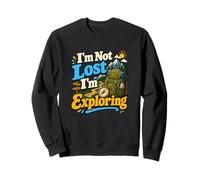 Brújula Divertida para Acampar con Texto en inglés I'm Not Lost I'm Exploring Sudadera