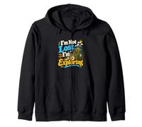 Brújula Divertida para Acampar con Texto en inglés I'm Not Lost I'm Exploring Sudadera con Capucha