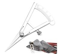 Brújula divisora de alas, brújula separadora de alas de resorte de precisión, herramienta de manualidades de cuero, calibre de marcado ajustable de alto pulido para geometría de metalurgia