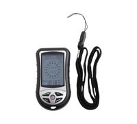Brújula electrónica de mano para senderismo - Termómetro digital con altímetro barómetro para combo con retroiluminación LED y predicción del tiempo para aventuras de escalada 50 x 90 mm