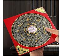 Brújula Feng Shui, adornos feng shui, Fengshui Brújula de Cobre Puro Profesional Brújula Tridimensional Tres en uno Herramienta de Medición de Brújula Integral Chino Feng Shui Luo Pan (Size : 6inch)