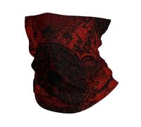 Brújula Gótica Barroca Victoriana Negra Mujer Hombre Pasamontañas Térmica Braga De Cuello Suave Bandana para Ciclismo Senderismo Invierno Clima Frío