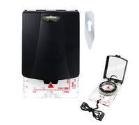 Brújula Impermeable - Brújula con Espejo para Aire Libre - Herramienta de Navegación Luminosa para Supervivencia, Senderismo, Caza, Buceo, Mochilero, Navegación y Camping
