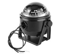Brújula LED para Barco, 12V LED Sea Marine Electrónica Brújula Digital Montaje en Tablero Empotrado Barco Yate Navegación Brújula ABS para Vela