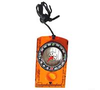 Brújula ligera para exteriores con rodamiento de azimut y placa base transparente diseñada para actividades de orientación, mochileros y observación de vida silvestre (naranja)