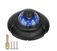 Brújula magnética multifunción para embarcaciones Marinas, Montaje Empotrado, Alta precisión, LED 12V, Color Negro - Navegación fiable día y Noche, Resistente a ambientes