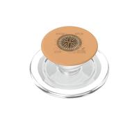 Brújula náutica Vintage Retro Blueprint Diseño Navegación PopSockets PopGrip para MagSafe