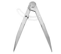 Brújula para artesanía de cuero, herramienta de bricolaje con espaciado ajustable de acero para bordes, para manualidades de cuero, 155mm, 6,1 pulgadas