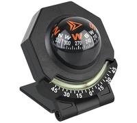 Brújula para automóvil, Tablero de brújulas de automóvil de Alta precisión Plegable de 180 Grados, brújula Digital Multifuncional portátiles Ajustable para vehículos y Buques Compass de automóvil