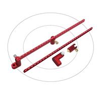 Brújula para carpintería, regla circular de aleación de aluminio de 300 mm, calibre de trazado, brújula de aluminio, buscador central, carpintería, punto fijo, medidor de marcado de línea circular