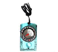 Brújula para exteriores con placa base transparente y bisel giratorio de 360 grados para orientación precisa y lectura de mapas en aventuras silvestres (azul)