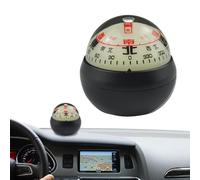 Brújula para salpicadero de coche, bola guía de dirección de navegación con doble , diseño luminoso, bola de brújula para coches, barcos, vehículos al aire libre