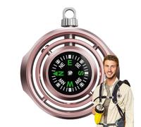 Brújula para senderismo, brújula de orientación, para relajarse, puntero compacto de 360 grados con cuerda de falso, herramienta de posicionamiento para kayak, , montañismo, camping