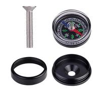 Brújula para vástago de bicicleta | Brújula compacta para auriculares de bicicleta para ciclismo | Herramienta de navegación al aire libre Flexible multifuncional pequeña brújula de supervivencia para