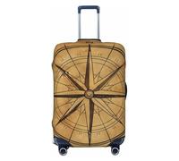 Brújula protectora para maleta, funda elástica vintage náutica para equipaje, antiarañazos, a prueba de polvo, para equipaje de 22 a 24 pulgadas, multicolor, S