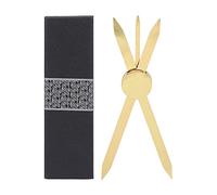 Brújula Regla para Cejas Posicionamiento Preciso Ajustable Material de Acero Inoxidable Diseño de Brújula Dorada Herramienta de Medición de Cejas Herramienta de Medición de Cejas