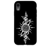 Brújula vikinga Celta Runa Vegvisir Símbolo nórdico Carcasa para iPhone XR