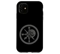 Brújula Vinilo Rosa Shantycore Símbolo Carcasa para iPhone 11