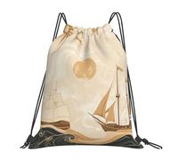 Brújulas Náuticas Barcos Mar Bolsa De Gimnasio Ajustable Bolsas De Gimnasia Deportiva Bolsa De Cuerdas para Almacenamiento Adulto Vacaciones 36X42Cm