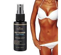 Bruma bronceadora intensiva | spray autobronceadora | Bruma facial autobronceadora aspecto natural, bruma bronceadora facial para tumbona y playa, niñas y mujeres Fowybe
