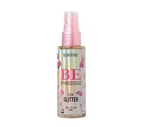 Bruma Corporal con Feromonas y Purpurina - Deseo Absoluto - Perfume para Mujer - Fragancia Sensual Satinada para Cuerpo y Cabello - Para Sentirte Radiante, Sexy y Segura - BE APHRODISIAC 60 ml