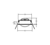 BRUMBERG BB03 Foco empotrable LED, caja de conexiones on/off blanco