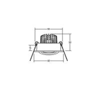 BRUMBERG BB18 dim2wam RC caja conexión blanco mate