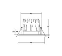 BRUMBERG BB20 IP65 empotrado no atenuable blanco
