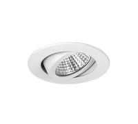 BRUMBERG Foco empotrable LED Seven-R, 2.700 K, blanco mate, aluminio