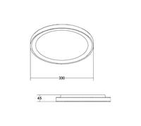 BRUMBERG Sunny Mini lámpara de techo LED RC CCT negro