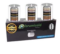 brumicold Pack Ahorro 3 Filtro Ducha Recambio Cartucho 20 Etapas, Compatible con los filtros de 6,8,10,12,15,18 Etapas Vitamina C, Ideal para Piles atópicas, Reduce Incrustaciones