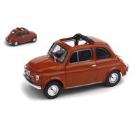BRUMM 1/43 EPOCA FIAT 500 F 1965 72 ABIERTO ROJO MODELO ESTÁTICO DIECAST