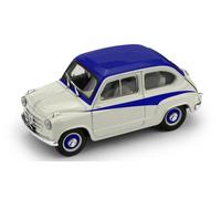 BRUMM 1/43 EPOCA FIAT ABTH 750 1956 GRIS AZUL MODELO ESTÁTICO DIECAST