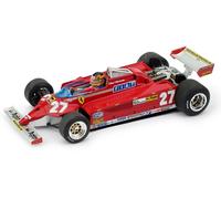 BRUMM 1/43 F1 F1 FERRARI 126CK FIGURAS VILLENEUVE 1981 MONTECARLO MODELO ESTÁ...