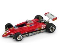 BRUMM 1/43 F1 FERRARI 126 C2 VILLENEUVE 1982 BRASIL GP MODELO ESTÁTICO DIECAST