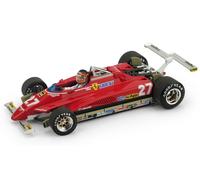 Brumm FERRARI 126 C 2 G.VILLENEUVE 1982 N.27 LONG BEACH GP W/PILOTE 1:43