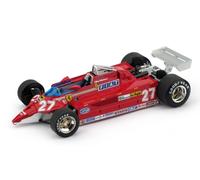 BRUMM 1/43 F1 FERRARI 126CK VILLENEUVE VS F104 1981 MODELO ESTÁTICO DIECAST