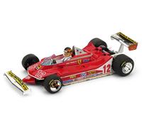 BRUMM 1/43 F1 FERRARI 312 T4 VILLENEUVE 1979 FIGURAS MODELO ESTÁTICO DIECAST